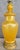 Fine bubble glass table lamps by Wilshire House, Beverly Hills, California. Mounted to wooden base. Original harp and...