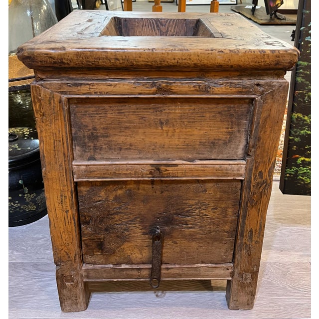 Antique Chinese Grain Bin. This could make a great and unique side table if you added a glass top. To the best of our...