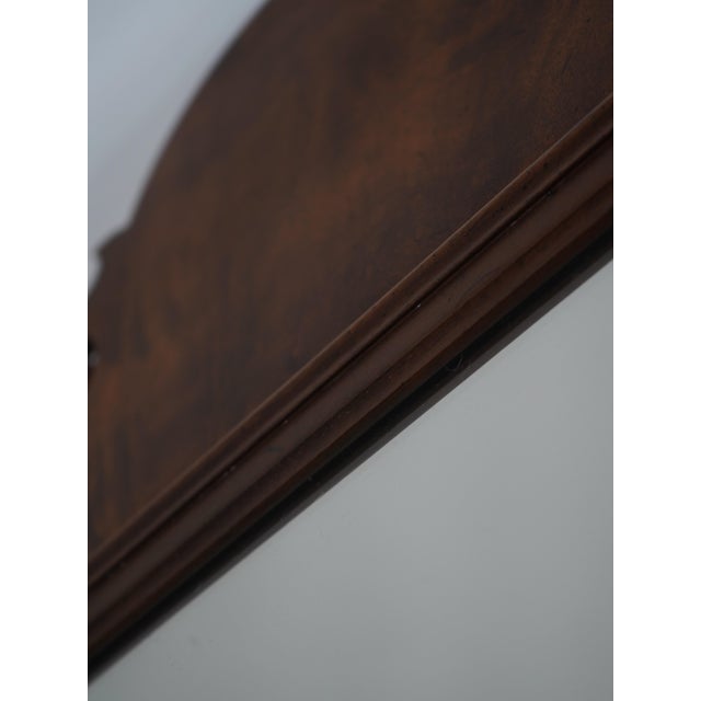 Brown Flame Mahogany Chippendale Style Wall Mirror For Sale - Image 8 of 10