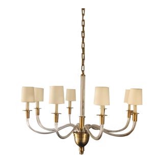 Visual Comfort Thomas O'Brien Antique Brass Chandelier For Sale