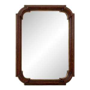 Gilt and Faux Tortoiseshell Shaped Mirror