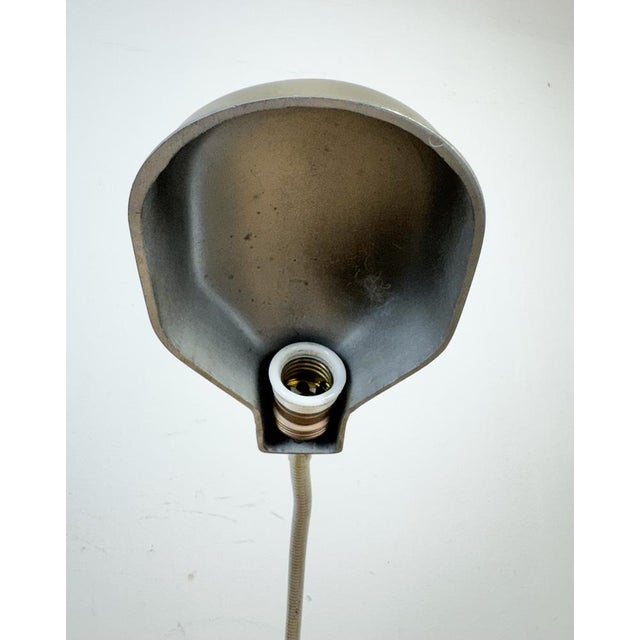 Vintage Grey Italian Gooseneck Table Lamp from GCME, 1950s For Sale - Image 13 of 18