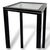 Metal Vintage French Glass and Black Metal Plant Stand or Pedestal by Pierre Vandel, 1980s For Sale - Image 7 of 8
