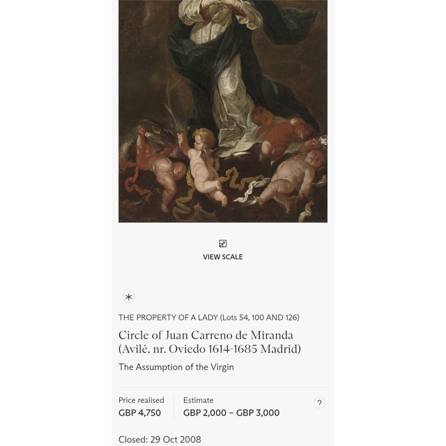 The Education of the Virgin, Circle/Folower of Juan Carreño De Miranda (Spanish, 1614–1685), Late 17th Century. For Sale - Image 14 of 14