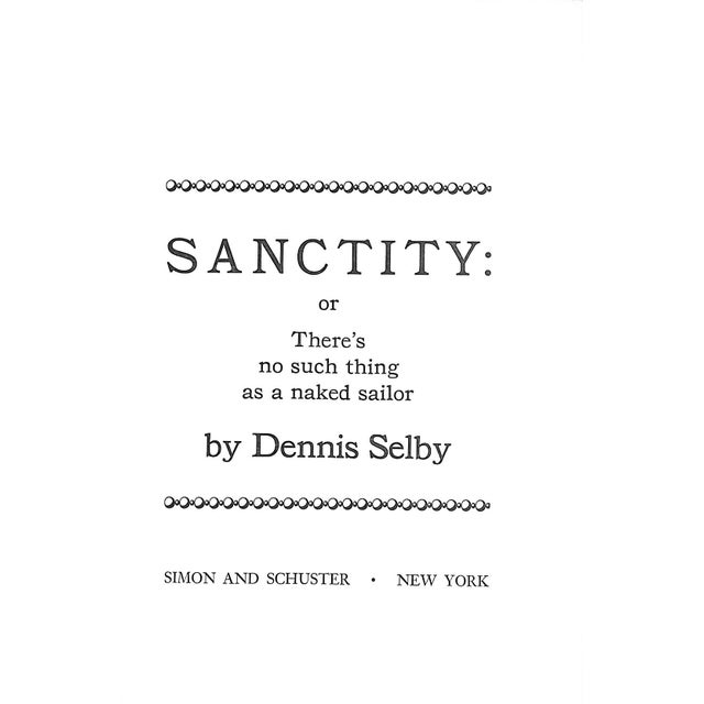 SELBY, Dennis [190] pp Simon and Schuster 1969 First Printing 8 1/4" x 5 7/8" Author's first and apparently only novel. A...