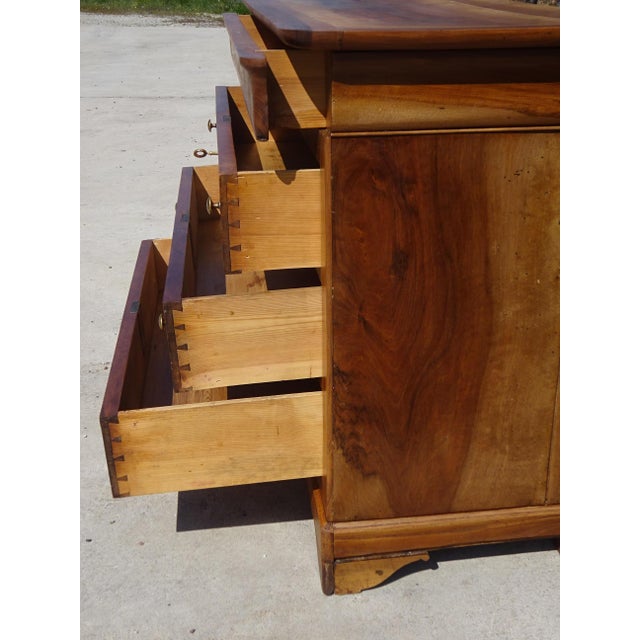 Louis-Philippe Walnut Chest of Drawers, 1850s For Sale - Image 16 of 18