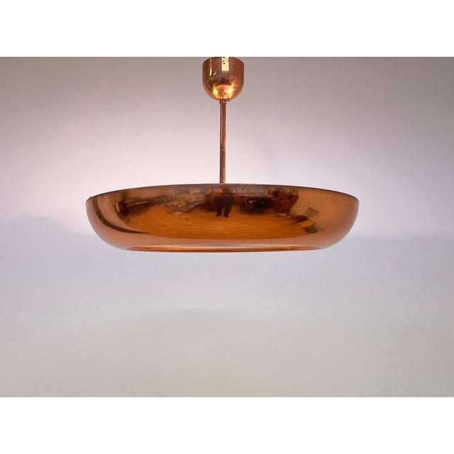 1940s Bauhaus Copper Pendant Lights from Napako, 1940s, Set of 2 For Sale - Image 5 of 10