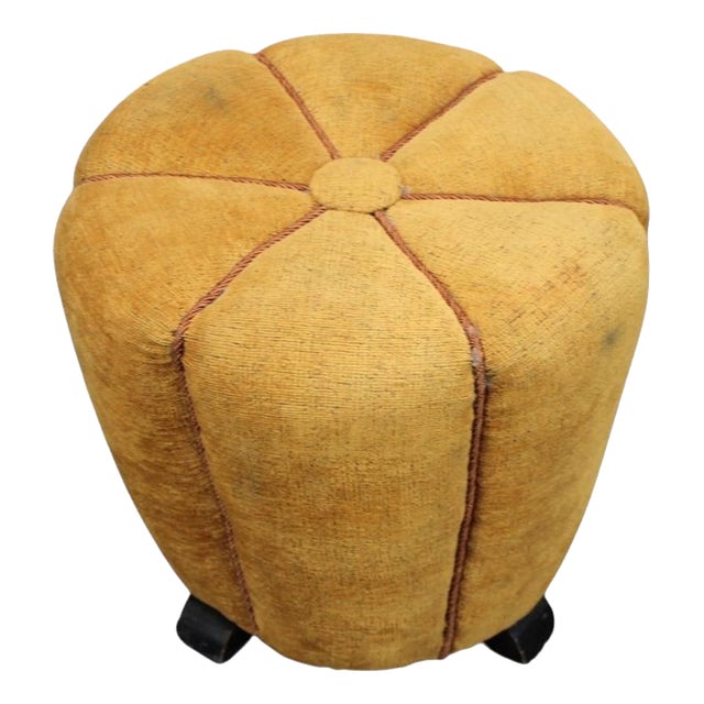 Mid-Century Ottoman by Jindrich Halabala, Former Czechoslovakia, 1950s For Sale