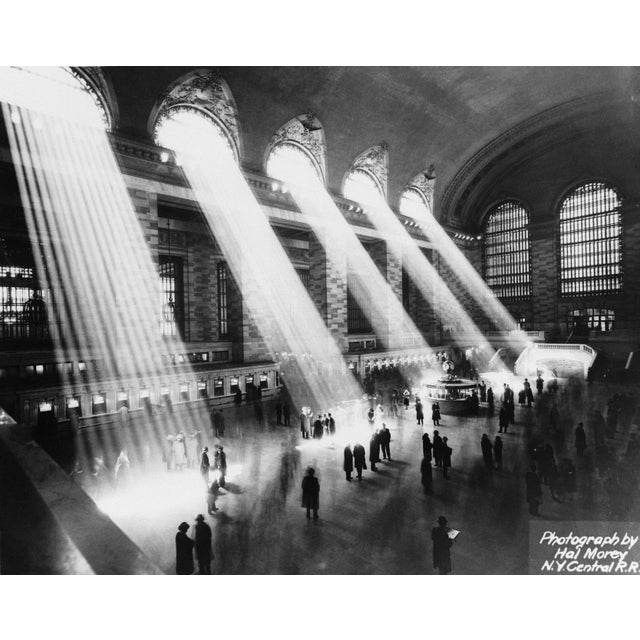 Sun Beams Into Grand Central Station' Contemporary Archival Black and White Photograph Print From the Original Negative by Hal Morey - 20x24 For Sale - Image 4 of 4