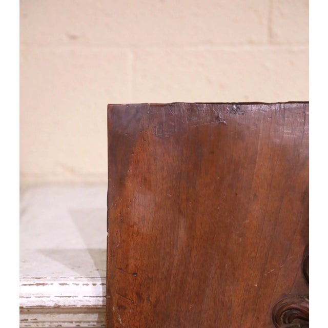 Pair of 17th Century French Walnut Panels of Saint Paul and Saint Teresa of Ávila For Sale - Image 9 of 10