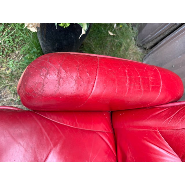 1980s Chairworks Reclining Lounge Chair and Ottoman For Sale - Image 10 of 11
