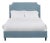 Reagan Twin Bedframe, Blue Velvet For Sale