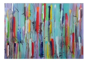 Gerard Pairé, 200826, 2020, Polymer & Spray Paint on Canvas