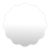 Kushi Round Scalloped Edge Mirror in Glossy White For Sale