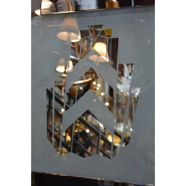 Pair of silver Art Deco sconces. Made in U.S.A. 1920s