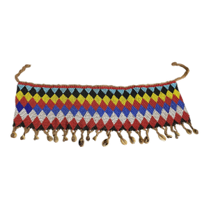 Ceremonial Skirt Kirdi Beaded Cache Sex Pikuran Cameroon 19" W