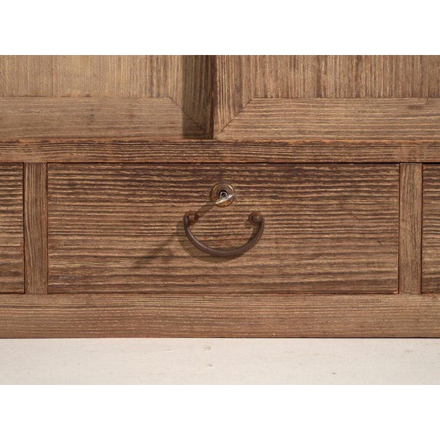 Low Antique Tansu Cabinet with Sliding Doors For Sale - Image 9 of 14