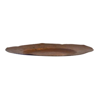 1945 Armenac Hairenian "Arts & Crafts" Style Copper Hammered Charger For Sale