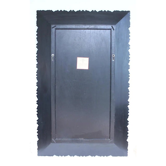 Wood Massive La Barge Carved Gilt Framed Beveled Wall Mirror for Maitland Smith For Sale - Image 7 of 8