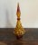 Mid 20th Century Vintage Italian Empoli Amber Glass Decanter For Sale - Image 5 of 11