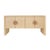 Matthew Izzo Home Colt Natural Grasscloth Four Door Buffet With Cerused Oak Handles For Sale In New York - Image 6 of 6