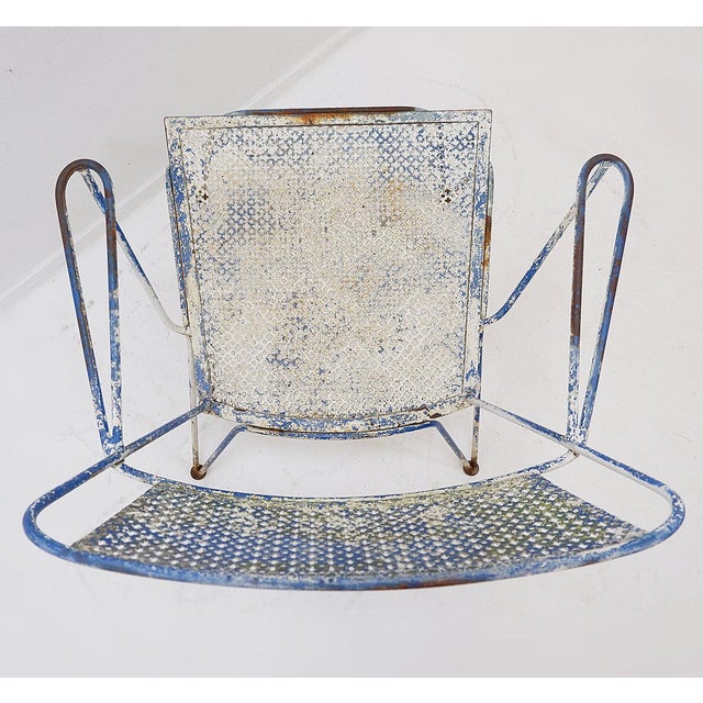 Vintage Perforated Metal Armchair by Mathieu Matégot, 1950s For Sale - Image 10 of 16