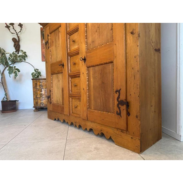 Baroque Bread Cupboard in Softwood For Sale - Image 12 of 18