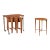 1960s Danish Modern Teak Nesting Table by Carlo Jensen for Poul Hundevad - Set of 5 For Sale