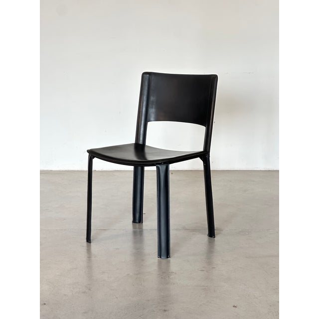 Leather Chairs by Cidue, 1970s, Set of 4 For Sale - Image 11 of 17