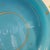 Glass Beautiful PV blue opaline glass vase and matching plate // rare gold stars // Portieux Vallerysthal // french blue // vintage glassware // For Sale - Image 7 of 10