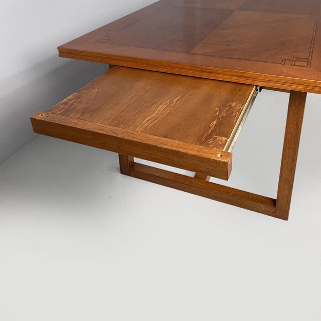 Art Deco Italian Rectangular Dining Table in Wood, 1930s For Sale - Image 14 of 18