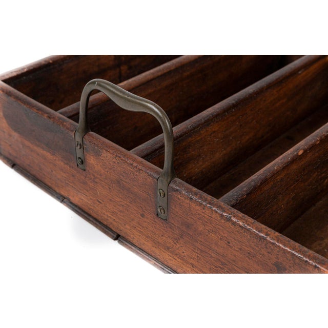 Wood Antique Georgian Mahogany Cutlery Tray, England, Early 19th Century For Sale - Image 7 of 8