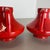 Red-Glaze Fat Lava UFO Vases from Jopeko, Germany, 1970s, Set of 2 For Sale - Image 12 of 18