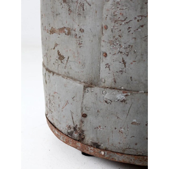 Mid 20th Century Vintage Industrial Storage Can on Castors For Sale - Image 5 of 12