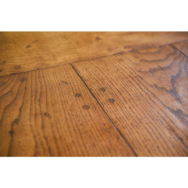 Early 20th Century Circular Oak Table, 1920s For Sale - Image 9 of 13