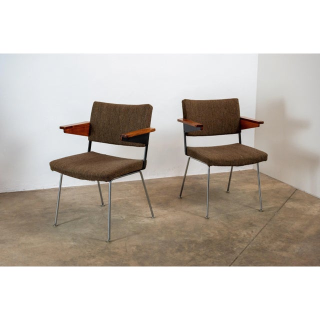L11 Armchairs attributed to A.R. Cordemeyer for Gispen, 1950s, Set of 4 For Sale - Image 6 of 12