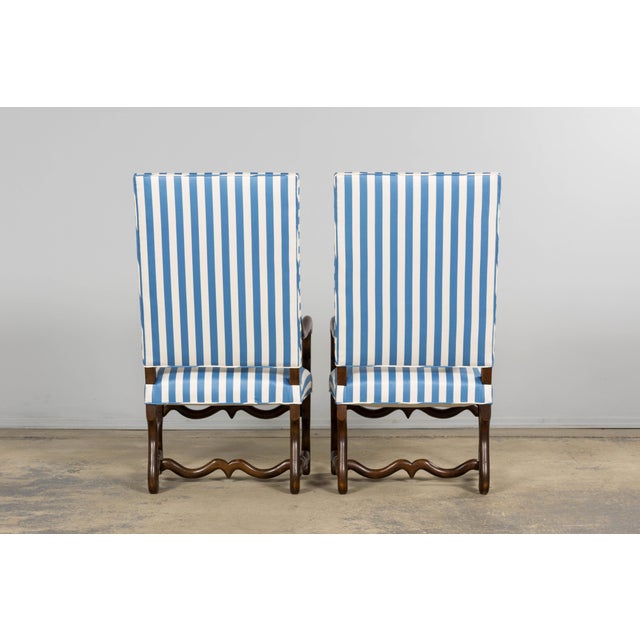 Pair of Late 19th Century French Louis XIII Style Oak Armchairs, Os De Mouton For Sale - Image 18 of 18