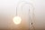 Model 4055 Height-Adjustable Floor Lamp in White Metal with Plastic Hemisphere Shade by Luigi Bandini Buti for Kartell,...