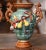Late 19th Century Pair of 19th Century French Barbotine Majolica Vases With Pears For Sale - Image 5 of 11