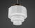 Contemporary English Art Deco Stepped Opaline Glass Pendant Lamp, 1930s For Sale - Image 3 of 4