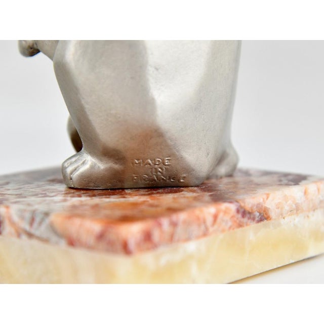 Art Deco Cat and Bulldog Bookends by Irenée Rochard, 1930, Set of 2 For Sale - Image 13 of 14