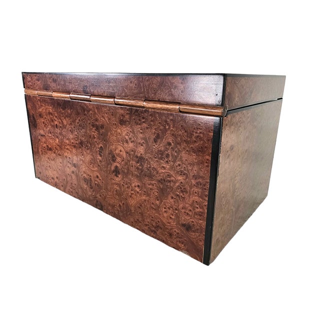 Large Gucci Burl Wood Hinged Jewelry Box | Chairish