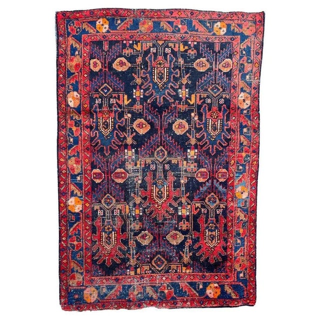 Antique Hamadan Rug For Sale - Image 9 of 9