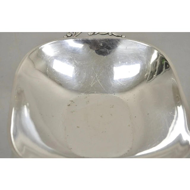 Vintage Denmark Gidom Fraberg Designed Silver Plated Trinket Candy Dish For Sale In Philadelphia - Image 6 of 11