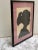 Vintage 1980s shadow silhouette portrait of a young woman. Handcrafted and signed in 1989 and framed.
