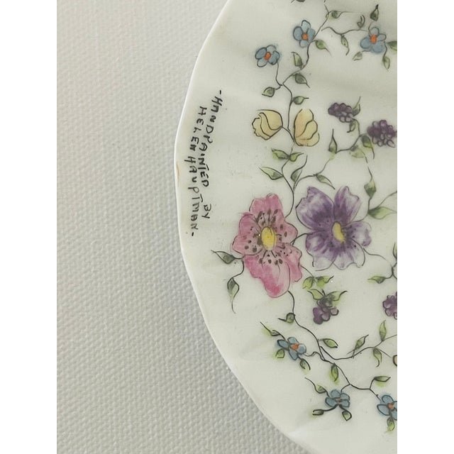 1970s 1970s Limoges France Oair of Shell Shape Catchalls Handpainted For Sale - Image 5 of 8