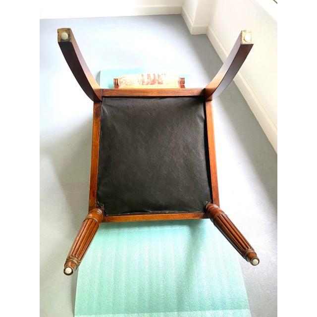 Mid 20th Century Vintage Scrolled Back Side Chairs With Carving Wood Arched Back- Set of 2 For Sale - Image 5 of 9