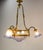 French Art Deco Glass Chandelier, 1920s For Sale - Image 3 of 16
