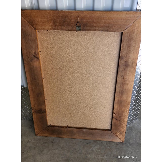 23 X 30.5 Gold & Silver-Leaf Beveled Glass Hanging Wall Mirror, Approx 20 Years Old For Sale - Image 9 of 10