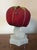 Early 20th C. Make-Do Tomato Pin Cushion on 19th C. Dolphin Sandwich Glass Stand For Sale - Image 11 of 16